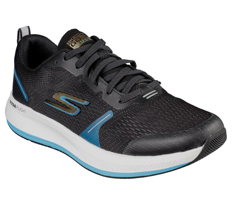 Skechers Gorun Pulse - Specter - Mens Running Shoes Black/Blue [AU-DG8877]